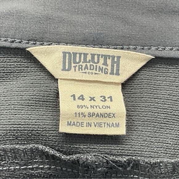 Duluth Trading Hiking Pants Women's Size 14x31 Gray Outdoor Straight Leg Pockets - Picture 2 of 9